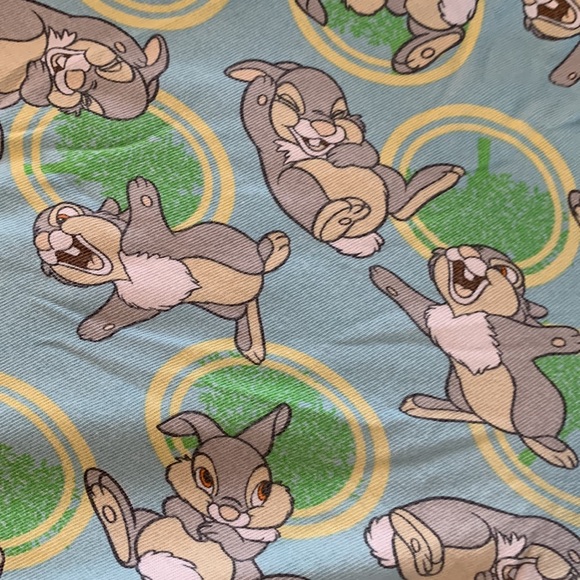XL Disney Bambi Thumper 100% cotton cut off pajama shorts vintage - Picture 3 of 4